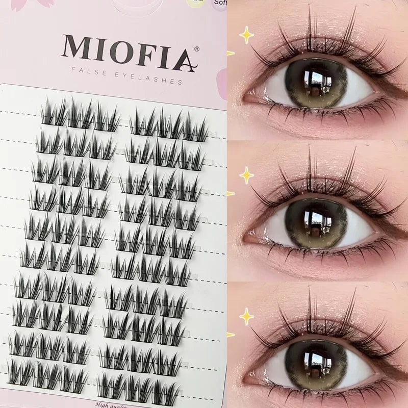 Large Capacity Fish Tail Fake Eyelashes Natural Russian Anime Eyelashes Natural Eyelashes Cosplay Single Cluster Fake Eyelashes