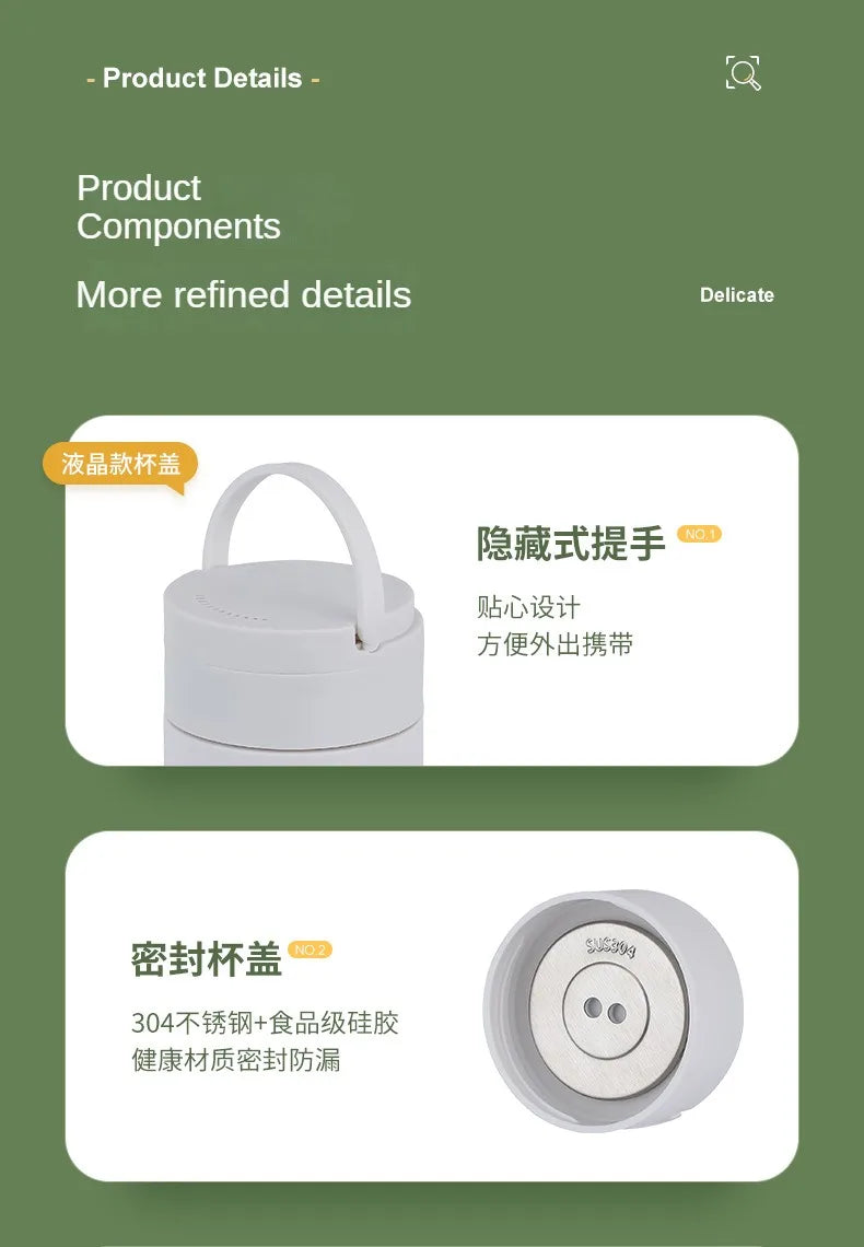 Travel Electric T Kettle Fast Boiling Water Portable baby Milk Warmer Kettle 304 Stainless Steel Thermo Kettles