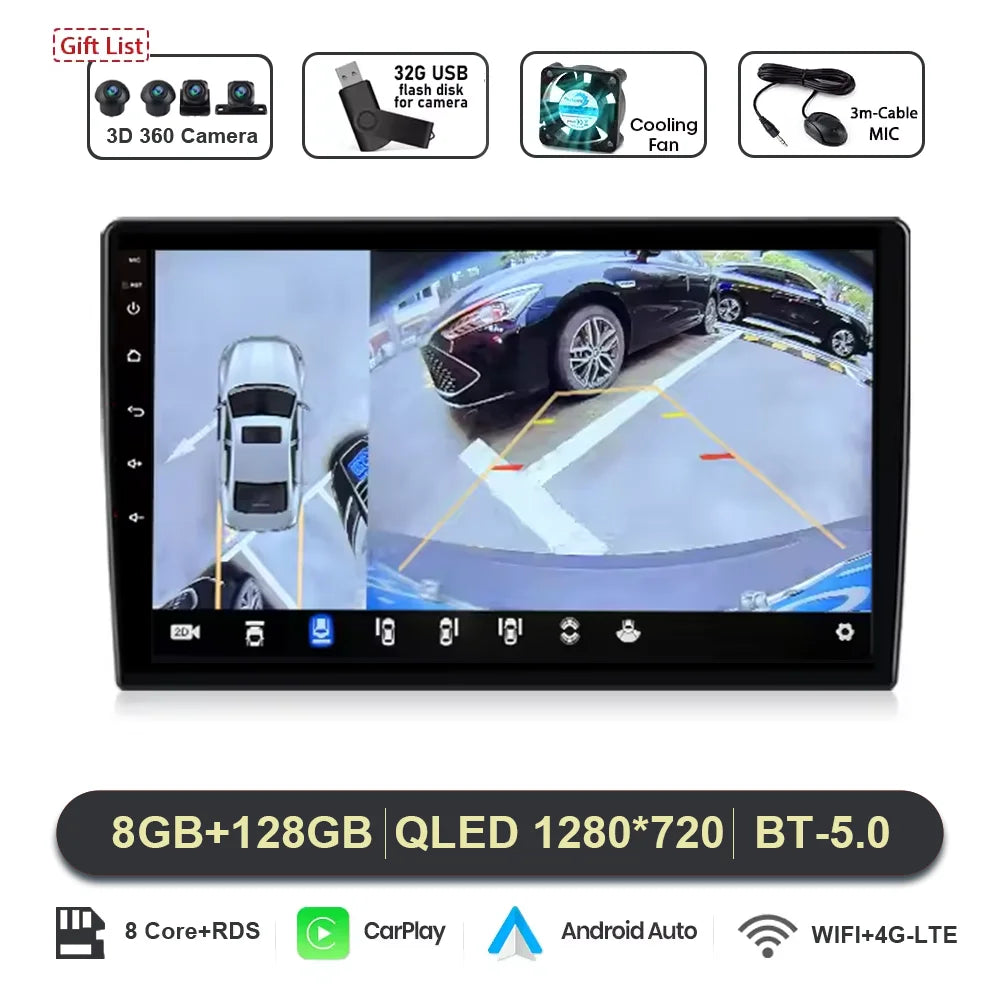 9" Android 16 for Honda City 2020‑2022 Car Stereo QLED HD Head Unit Touch Screen Wireless CarPlay GPS Navi BT WiFi DSP Player