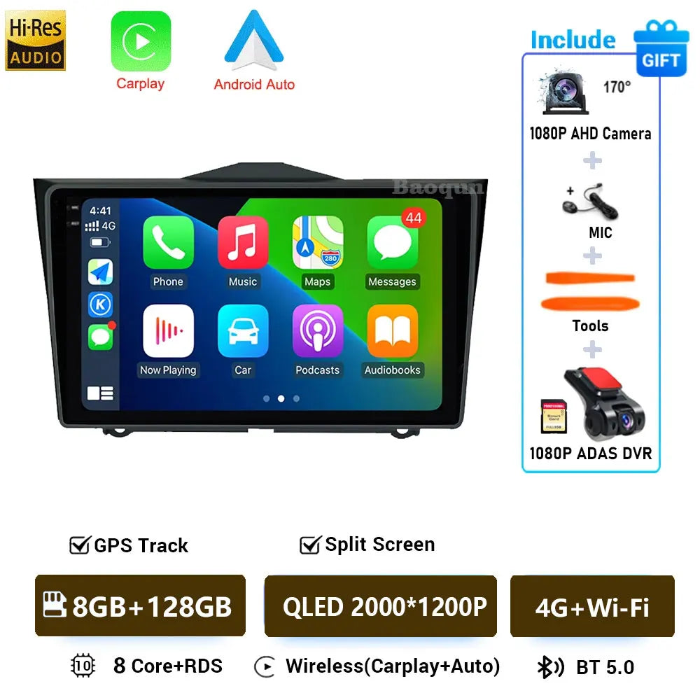 Car Radio Android 16 For LADA Granta Cross 2018 - 2023 BT Head Unit Autoradio Viedo Player 5G WIFI DVD Multimedia GPS