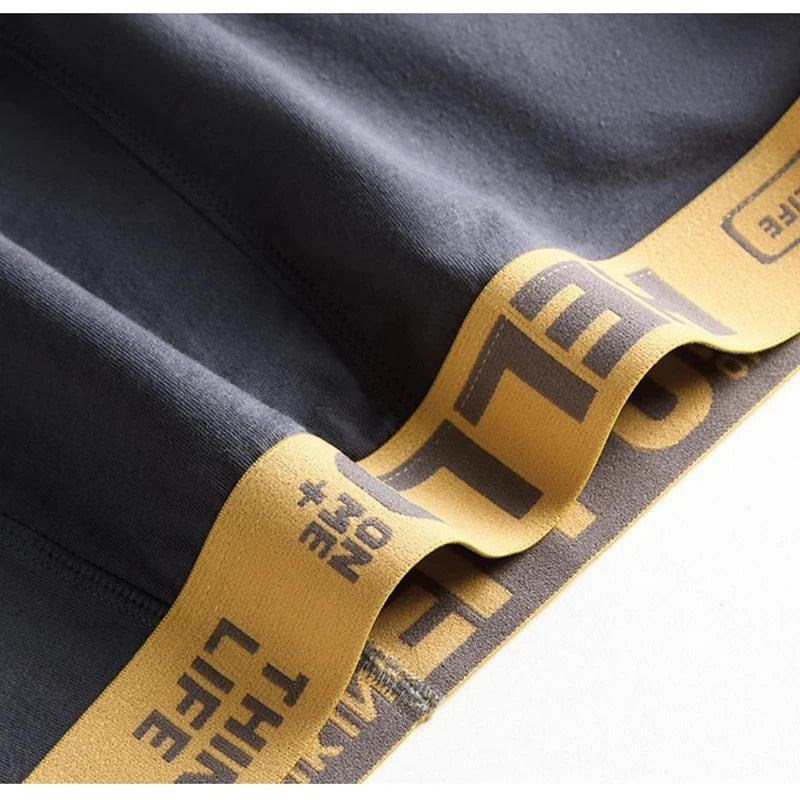 10Pcs Men's Boxer And Briefs Fashion Underwear High Stretch Boxer And Briefs Shorts Breathable Soft Men's Shorts Comfortable