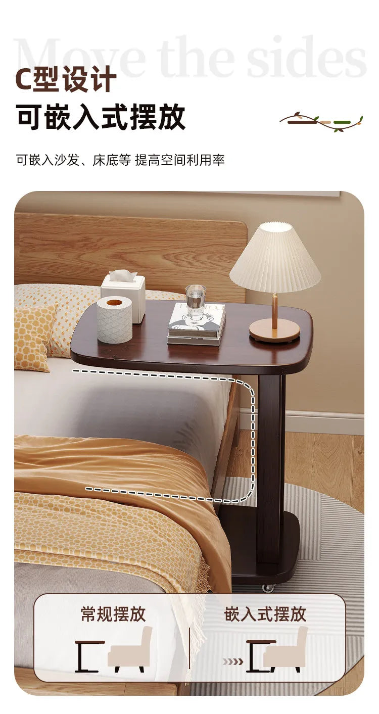 Office Desks Wooden Side Table Floor Side Tall Sofa Coffee Table Study Retro Table Basse Salon Furniture For Living Room