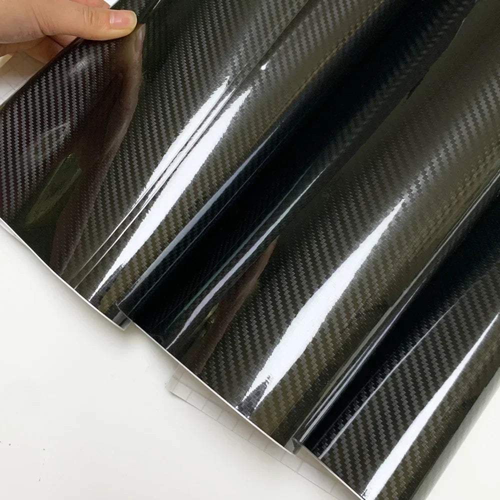 2D-9D Carbon Fiber Wrap Waterproof Car Stickers Vinyl Auto Tuning Motorcycle Stickers Glossy Matte Black Car Adhesive Vinyl Wrap