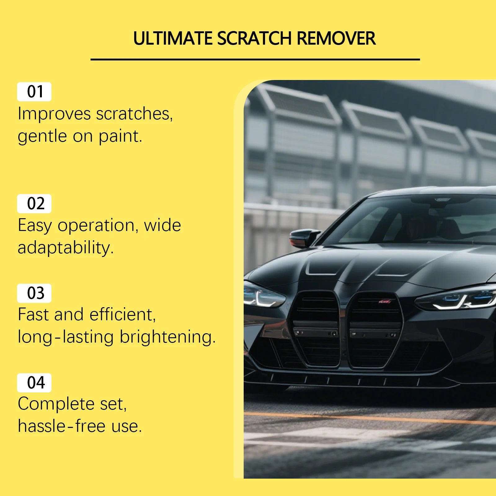 Car Scratch Repair Kit Polishing and Restoration Set for Light Scratches, Swirl Marks Scratch Remover Auto Body Maintenance