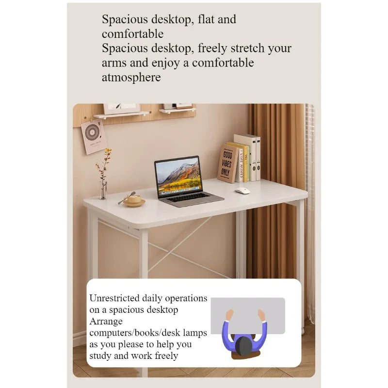 Folding computer desk desk removable table home student study table bedroom bedside table writing table desk