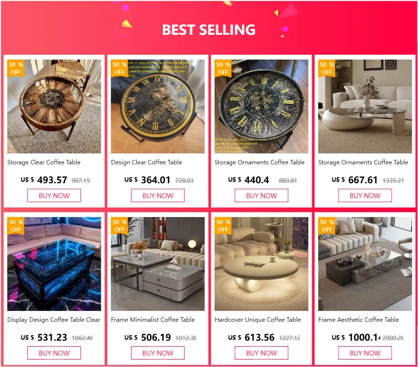 Frame Aesthetic Coffee Table Round Unique Floor Display Coffee Table Round Big Mesa Centro Salon Furniture Accessories