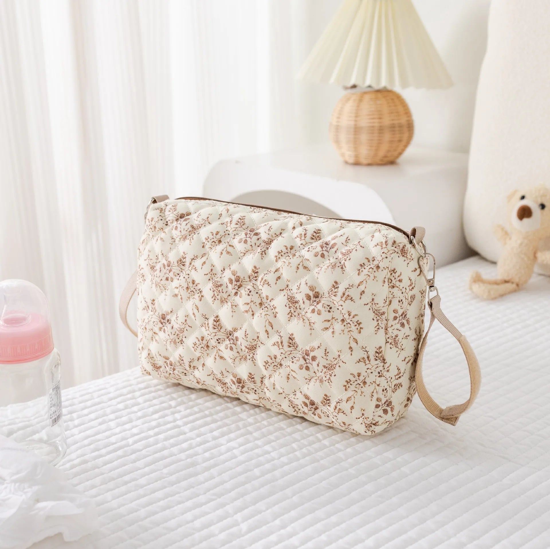 Portable Baby Diaper Storage Bag Travel Handbags for Mommy Baby Items Organizer Makeup Toiletries Bag Maternal Stroller Bag