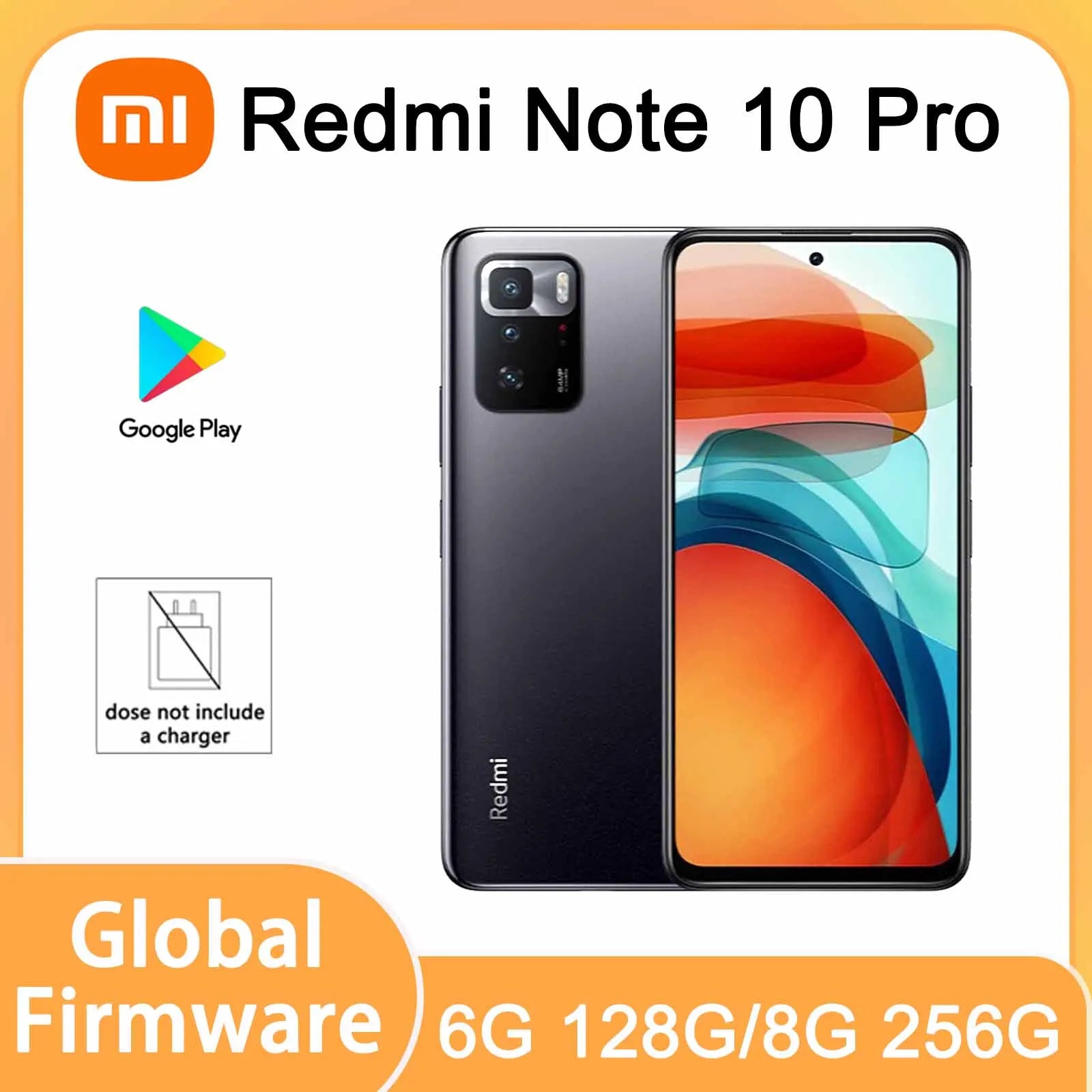 Global rom Xiaomi Redmi Note 10 pro 5G Smartphone Dimensity 1100 android 11 Cellphone Mobile phone used phones no charger