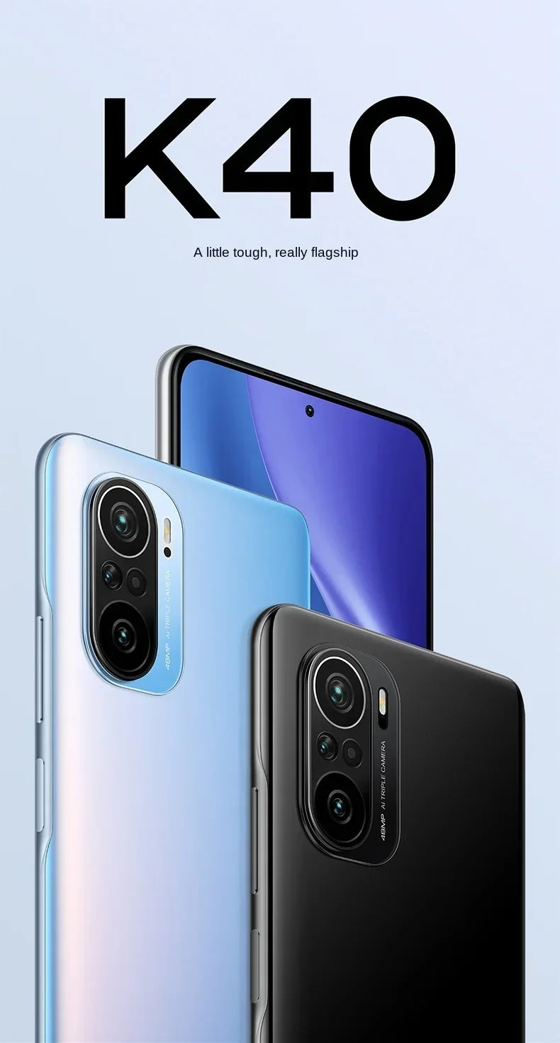 Global firmware Xiaomi Redmi K40 Pro Smartphone Hyper OS 1.0 cecular Snapdragon 888 6.67 inch phone used phones no charger