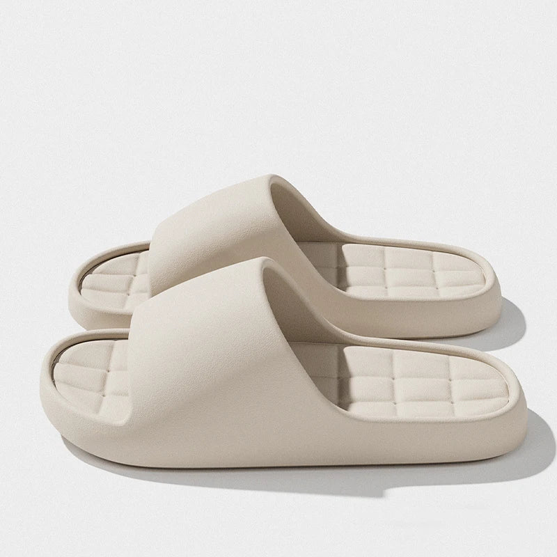 Man Fashion Slippers Solid Beach Sandals Summer Non Slip Lightweight Soft Unisex Slides Women Outdoor Indoor House Shoes