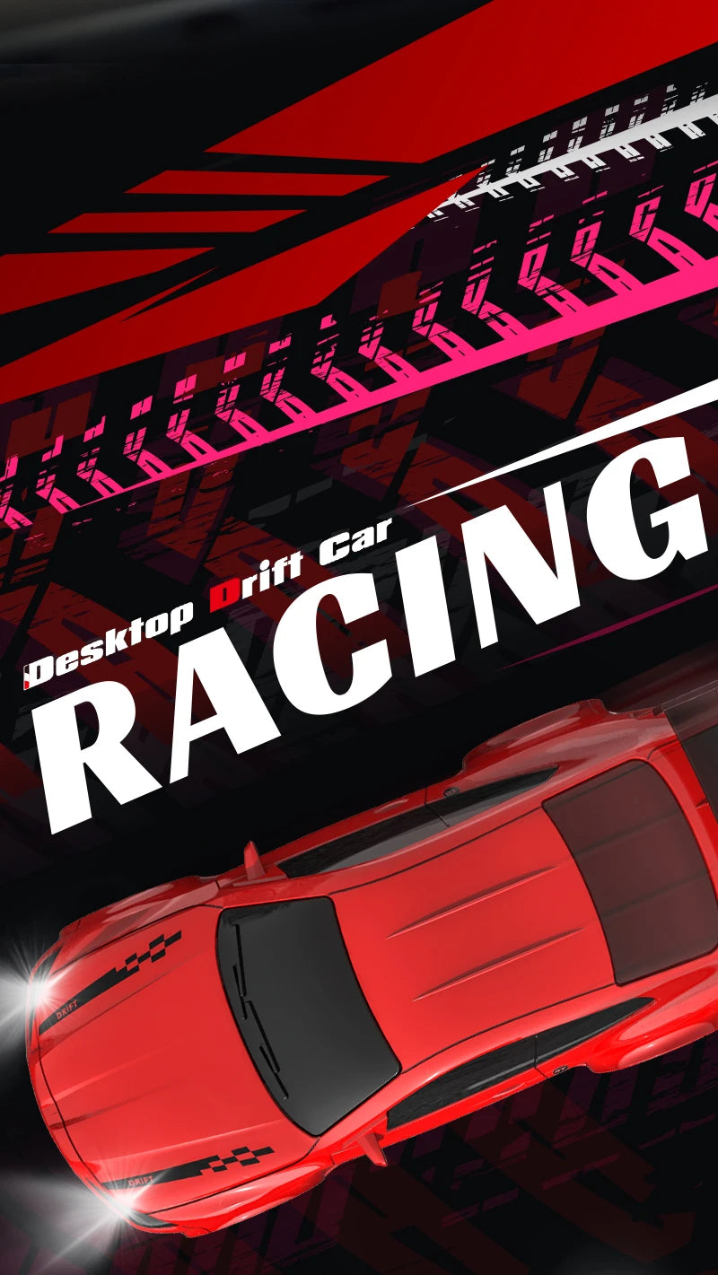 KF20 1/64 High Speed Drift RC Car 2.4G 4WD Remote Control Desktop Mini GTR Racing Model Cars for Boys Kids Toy Gift