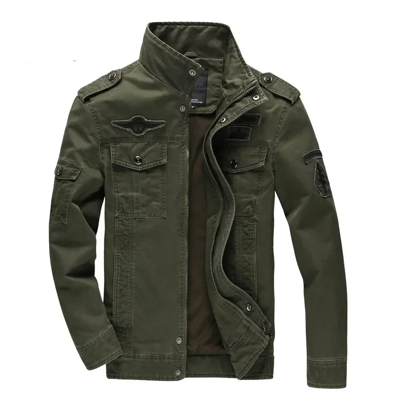 New 2025 Casual Army Military Jacket Men Plus Size M-6XL Jaqueta masculina  Spring & Autumn Cargo Mens Jackets Coat