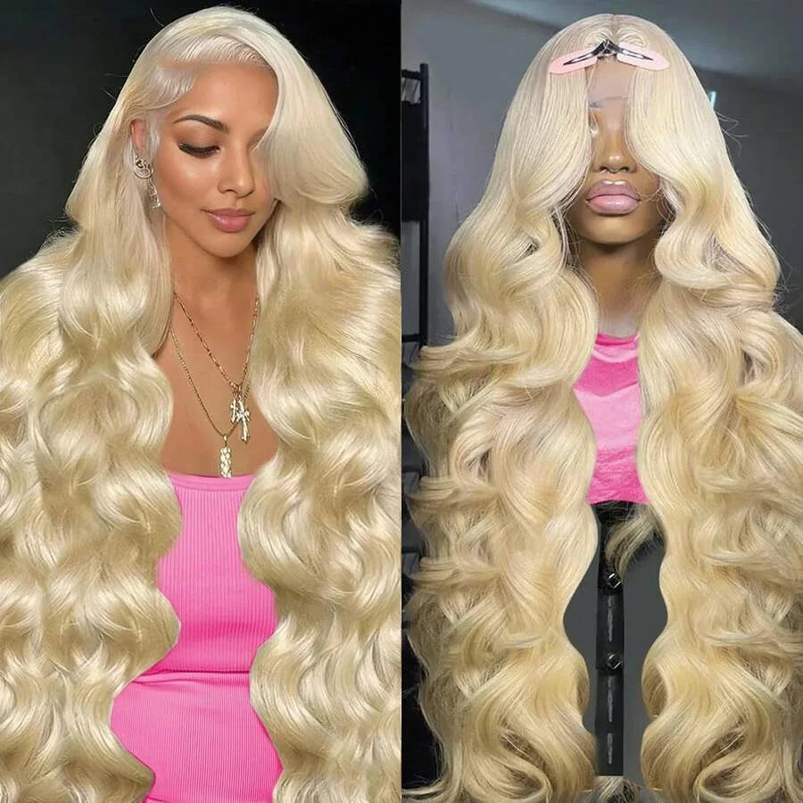 13x6 Body Wave Transparent HD 30 46 Inch 613 Honey Blonde Lace Frontal Human Hair Wig 250 Density Brazilian 13x4 Lace Front Wig