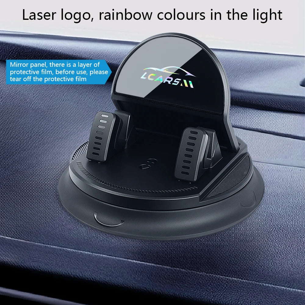 Universal Car Phone Mount Rotatable Dashboard Suction Cup Stand for Mobile Navigation Multi Scene Use in Vehicle and Home