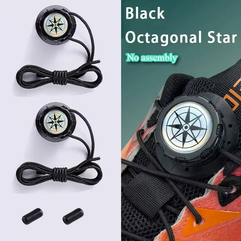 1 Pair of Sports Shoe Laces, Lace-free Swivel Buckle for Men and Women, Casual Lazy Shoes, Lace Accessories, Sports Shoe Laces