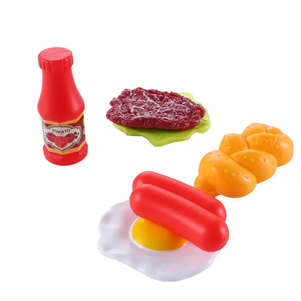 Cookware Pot Pan Toy Children Kitchen Toy Children Pretend Play Kitchen Miniature Kitchen Play Kitchen Toy Set Simulation Food