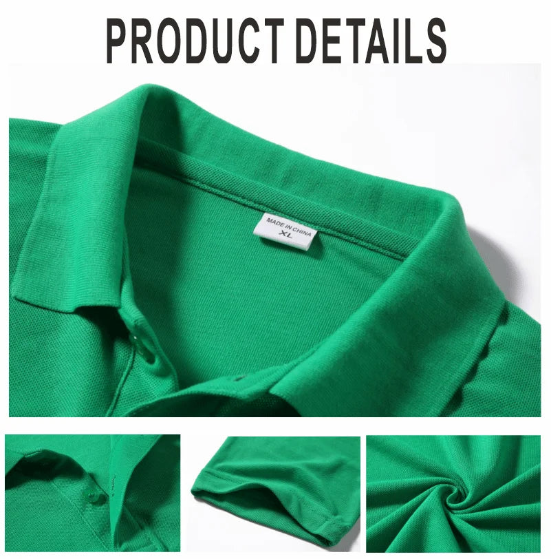Customized Logo Breathable Polo Shirt Casual Company Group Clothing Lapel Short Sleeve Polo Shirts Work Clothes Print Embroidery
