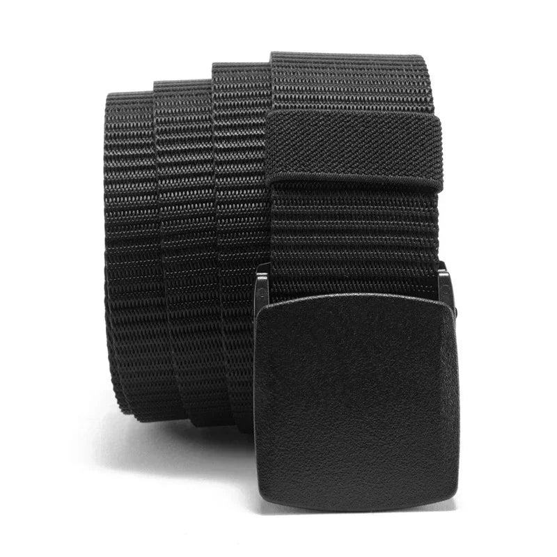 2Pcs New Automatic Buckle Nylon Belt Outdoor Hunting Multifunctional Tactical Canvas Belt High Quality Men Belt