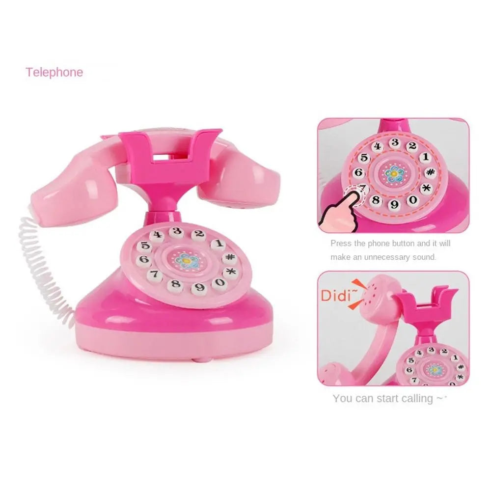 Kids Kitchen Play Simulation Home Appliances Toys Pretend Play Refrigerator Microwave Coffee Maker Kettle Hair Dryer for Childs