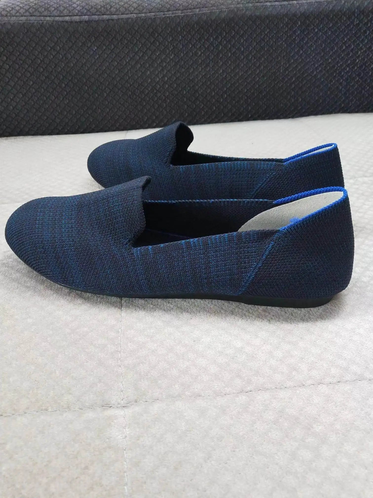 Maggie's Walker Women's Stretchable Soft Bottom Knitted Flats Spring Shallow-mouth Washable Casual Loafers Size 35~40