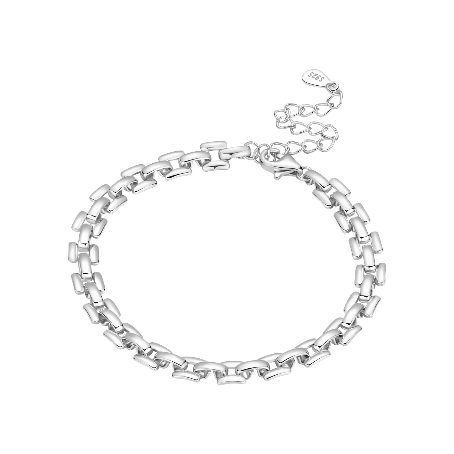Original 925 Sterling Silver Zirconia Tennis Chain Bracelet for Women Adjustable Gold Color Hot Sale Ideal Birthday Party Gifts