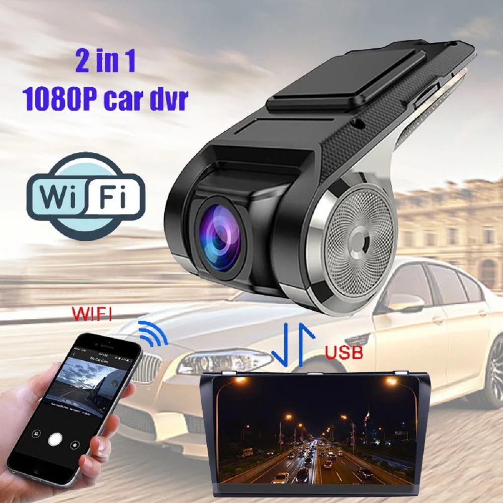 Dash Cam Car DVR WiFi Dashcam 1080P Full HD Auto Drive Loop Video Recorder Vehicle Camera Black Box Registator Night Vision ADAS