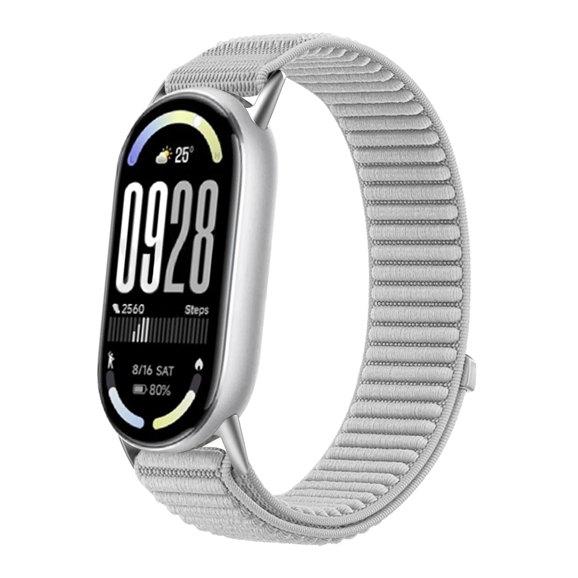 Original Nylon Loop Strap For Xiaomi Miband 10/9/8 Metal buckle Integration Bracelet Band For Miband 10 9 8 Breathable Wristband