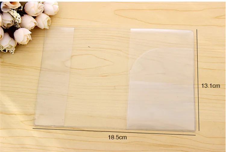 1-3PCS Passport Protective Cover Transparent Frosted, PVC Material Waterproof Document Case