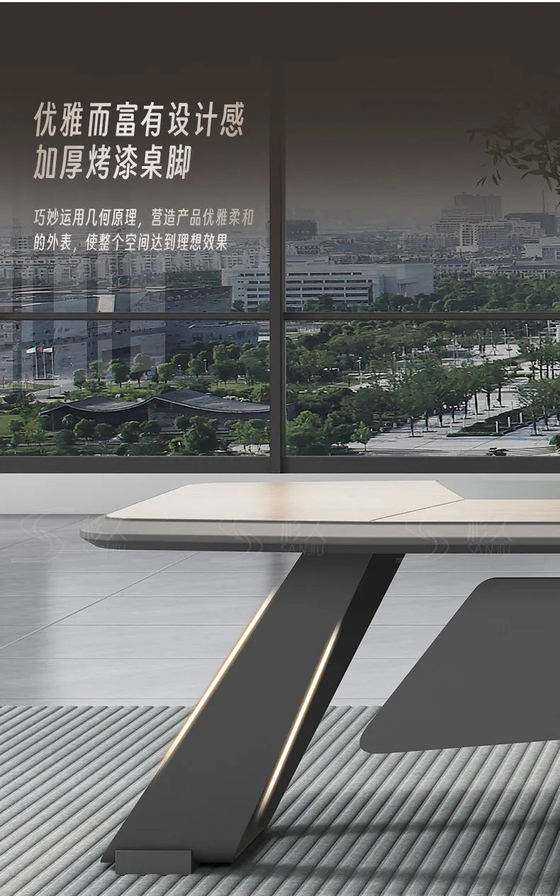 European Modern Office Desk Wooden Computer Gaming Decoration Drawer Office Desk Luxury Storage Meuble Bureau Home Furniture