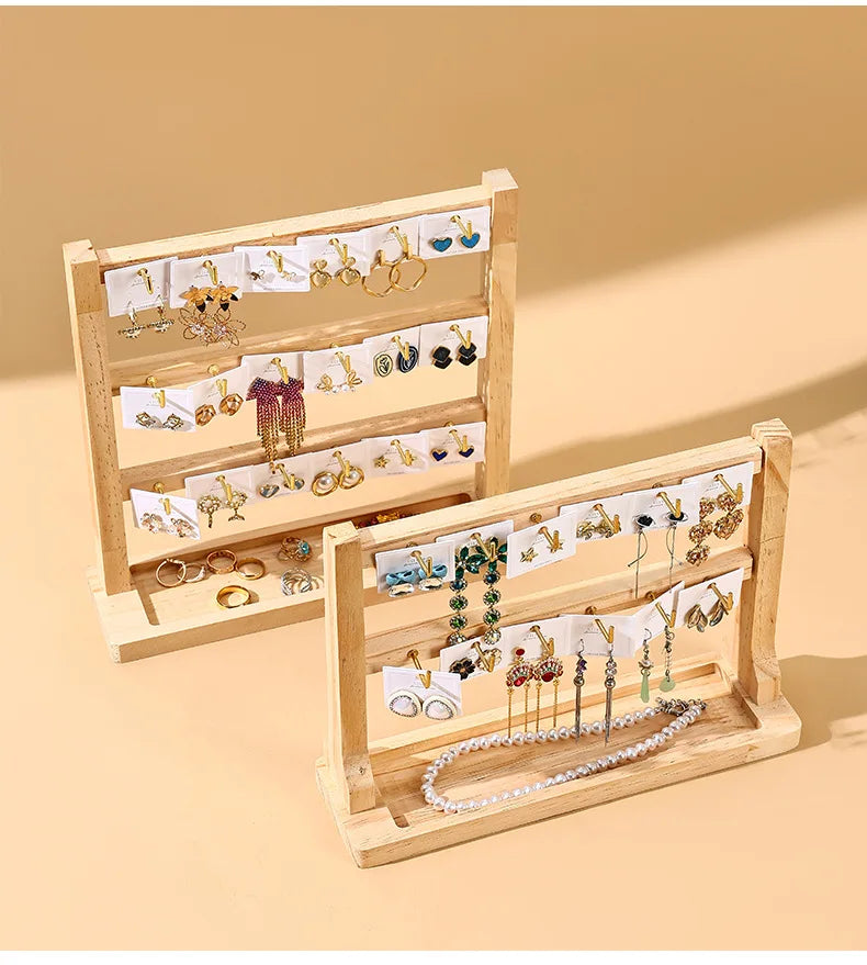 Jewelry Organizer Multi Tiers Jewelry Holder Jewelry Display Stand Earring Holder with Hooks for Rings Bracelets Showcase