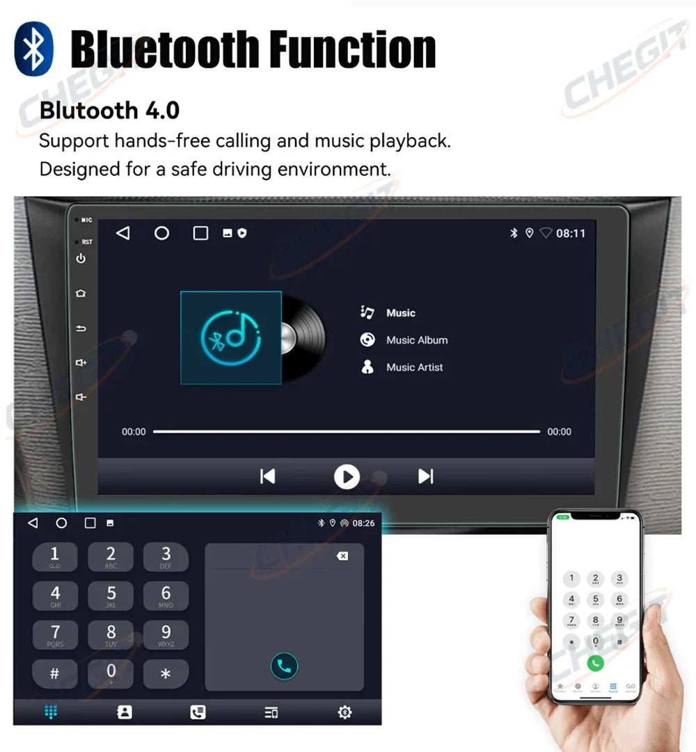 2 Din Universal Android 13 Car Radio 7/9/10 Inch Wireless CarPlay Android Auto GPS Bluetooth Multimedia Head Unit for Toyota