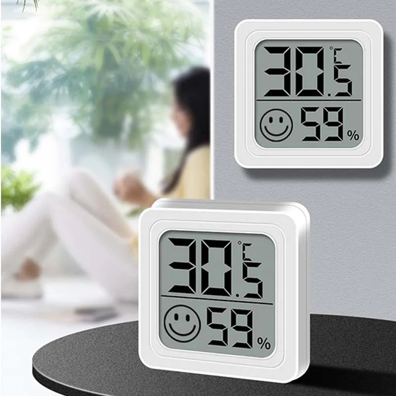 LCD Digital Thermometer Hygrometer Indoor Room Electronic Temperature Humidity Meter Sensor Gauge Weather Station For Home ﻿