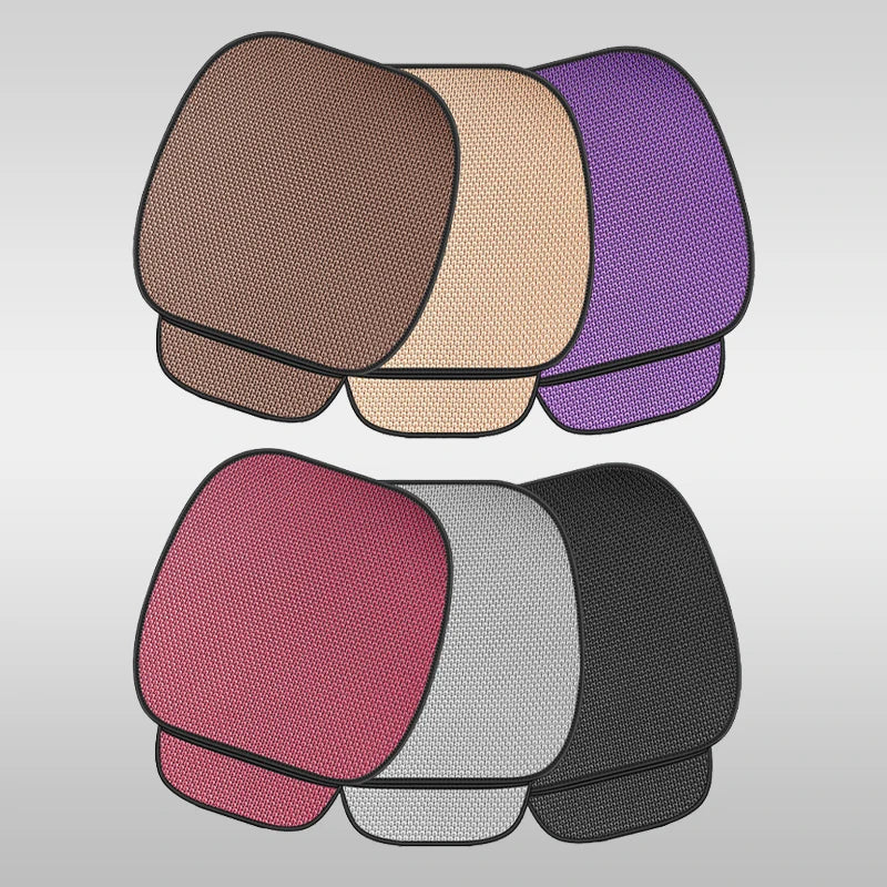 Breathable Ice Silk Car Seat Cushion Non-slip and Wear-resistant  Car Seat Cover, Square / Long / 3-Piece Set Available