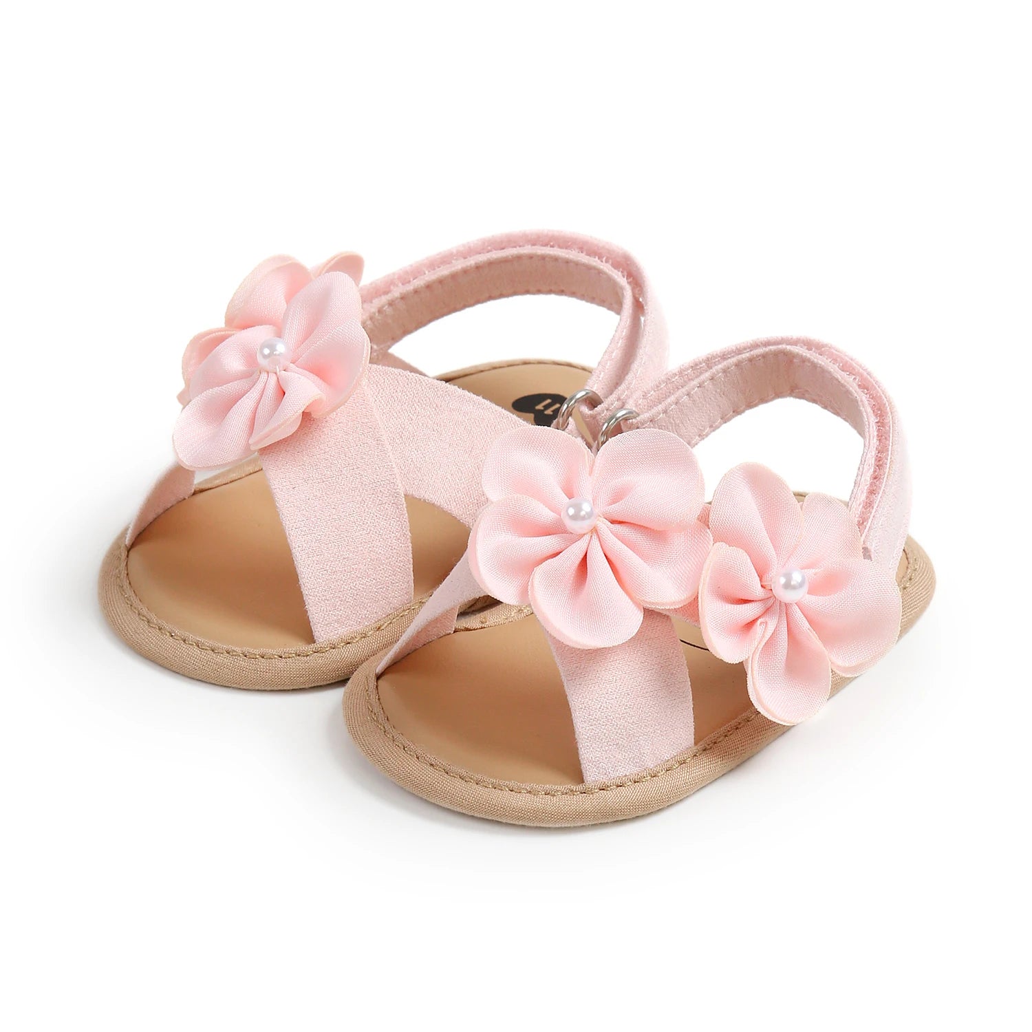 Baby Summer Sandals, PU Non-Slip Soles, Soft Flat Shoes for Infants, Suitable for Learning to Walk Indoors and Outdoors.