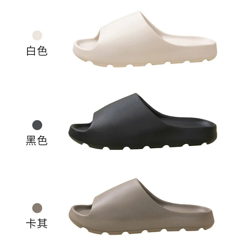2025 New Arrival Men's Trendy Outdoor Slippers with EVA Tread Feel Anti Slip and Wear-resistant Slippers Indoor Home