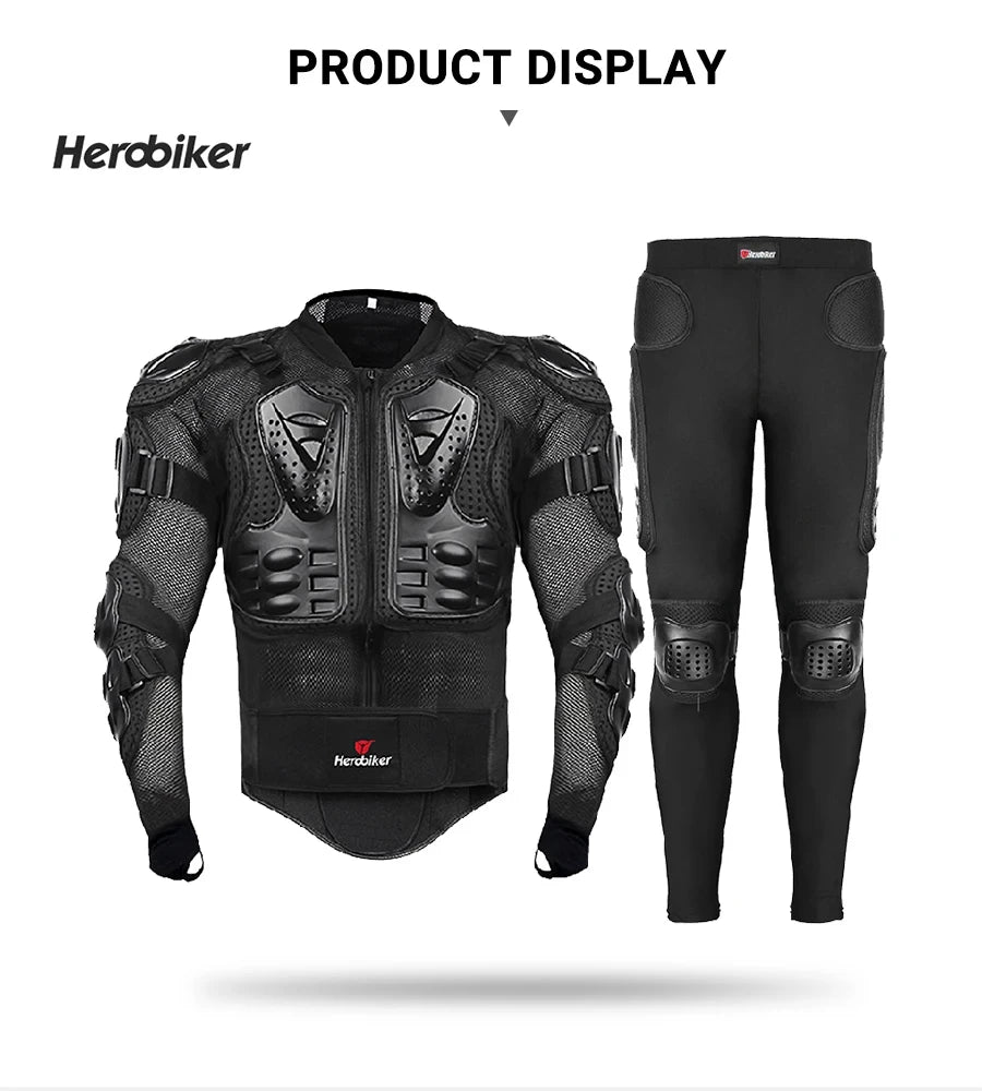Motocross Jacket Men Body Armor Motorcycle Armor Wear-Resistant Anti-Drop Bicycle Racing Jacket Riding Motorbike Moto Protection