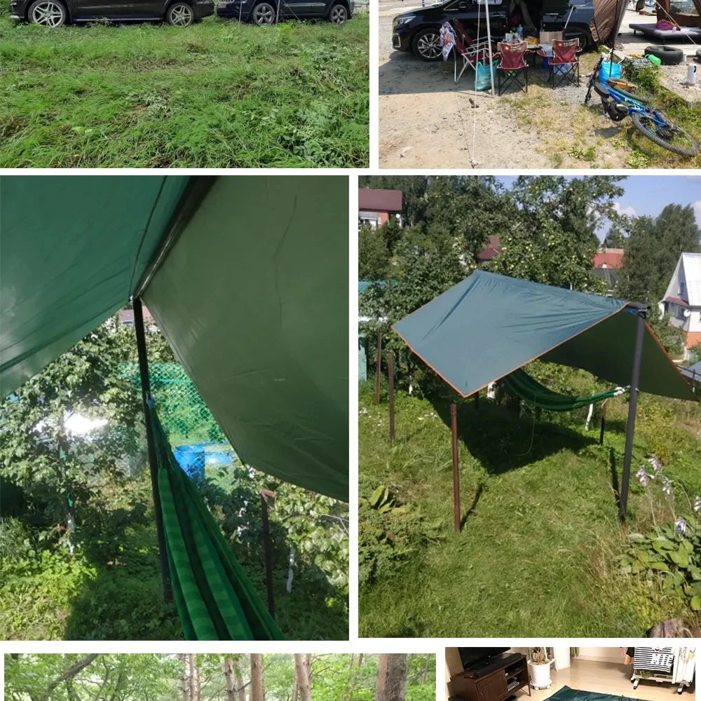 Ultra light canvas garden canopy, sunshade, camping hammock, courtyard sunshade, used for outdoor activities