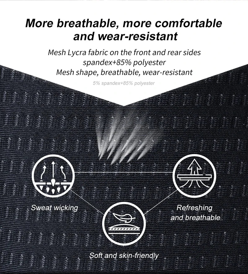 X-TIGER Cycling Underwear Men's Shorts 5D Padded Breathable Sports Riding Bike Bicycle MTB Liner Shorts with Anti-Slip Leg Grips