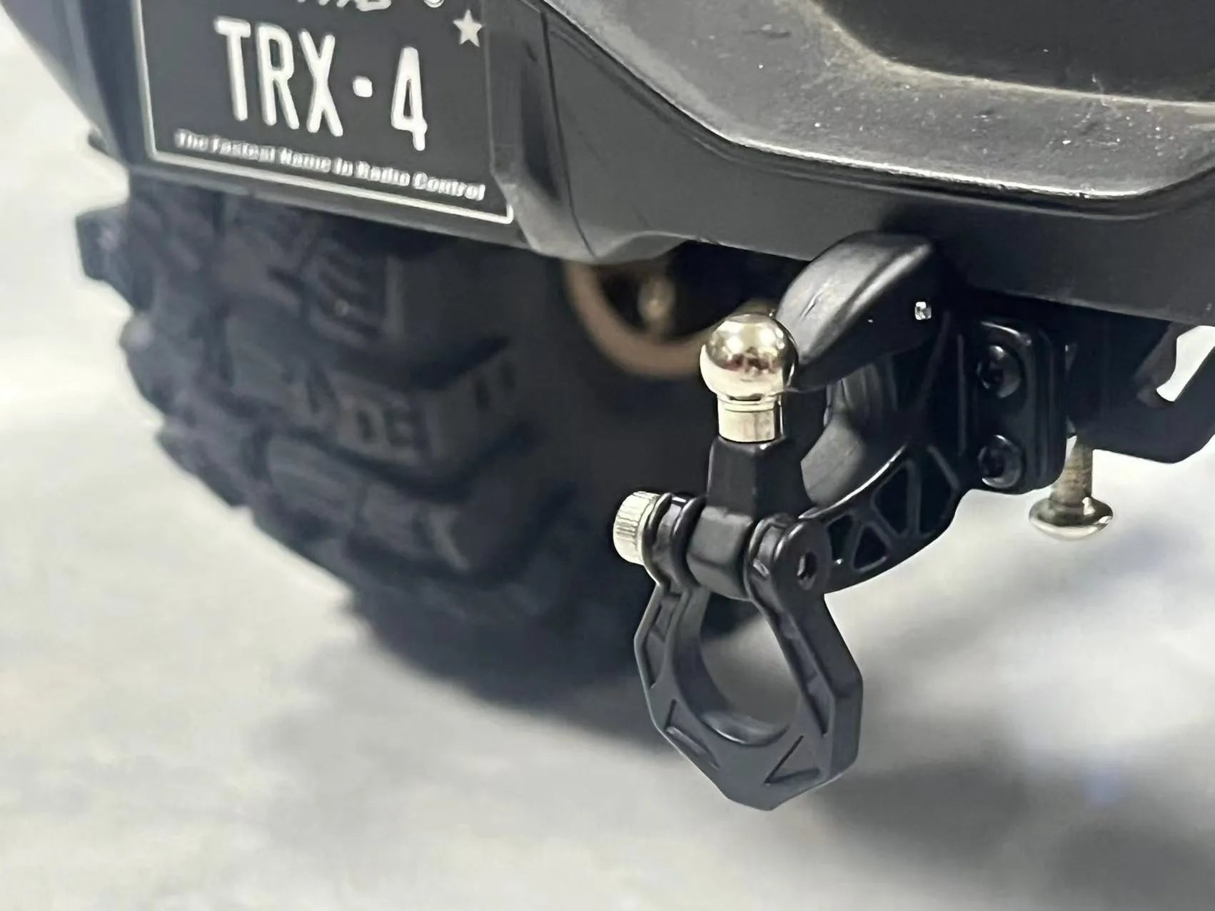 Metal Rear Bumper Tow Trailer Hook Drop Hitch Receiver For 1/8 1/10 Rc Crawler Car Axial Scx10 Traxxas Trx4 Rgt Yikong Redcat