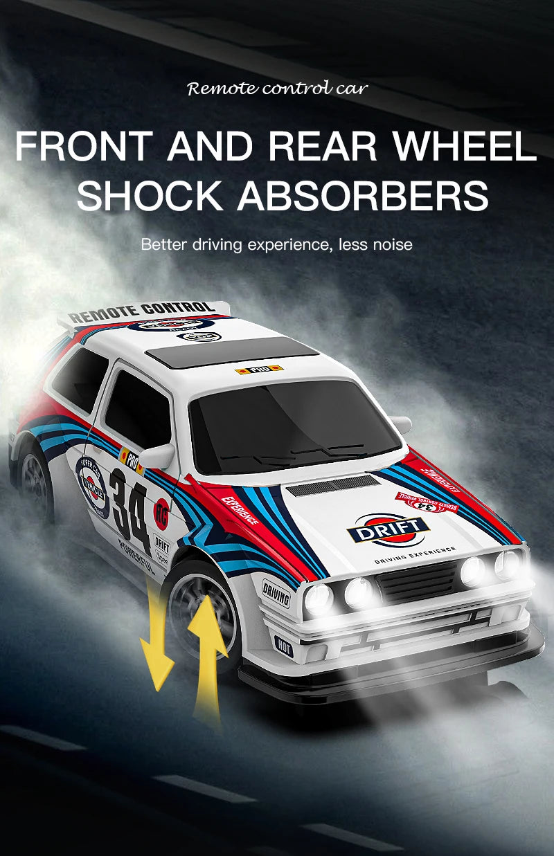 4WD RC Drift Car 1:43 Remote Control Cars Truck 4x4 Racing Drifting 2.4G Radio Mini Vehicle Model Toy Gift for Adults Kids Boys
