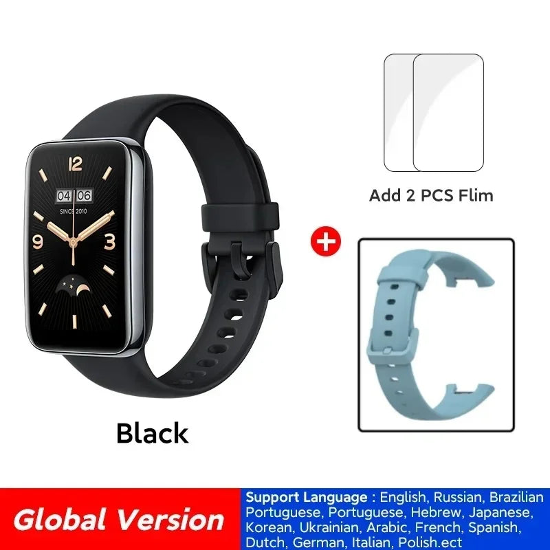 Original For Xiaomi Smartwatch Mi Band 7 Pro 1.64-inch AMOLED Screen Blood Oxygen Monitoring  Version Global
