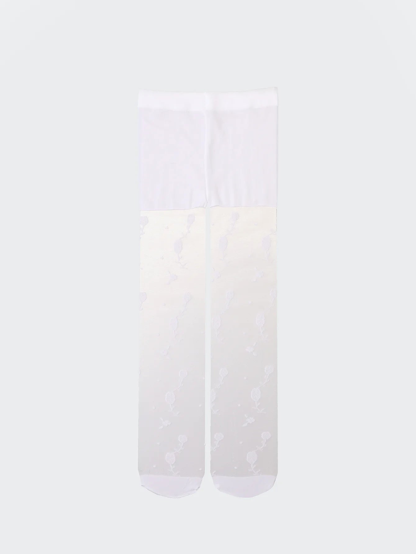 2 Pairs of Children Tight Pantyhose,Summer Thin Leggings Bouquet Pattern Mesh Stockings Little Princess White Tight Soft Hosiery