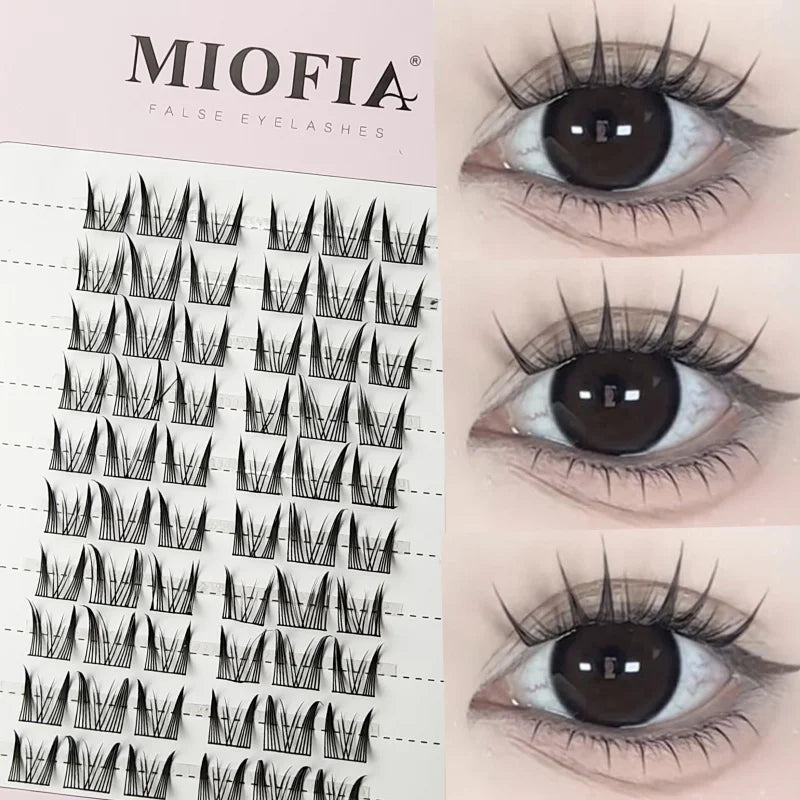 Large Capacity Fish Tail Fake Eyelashes Natural Russian Anime Eyelashes Natural Eyelashes Cosplay Single Cluster Fake Eyelashes