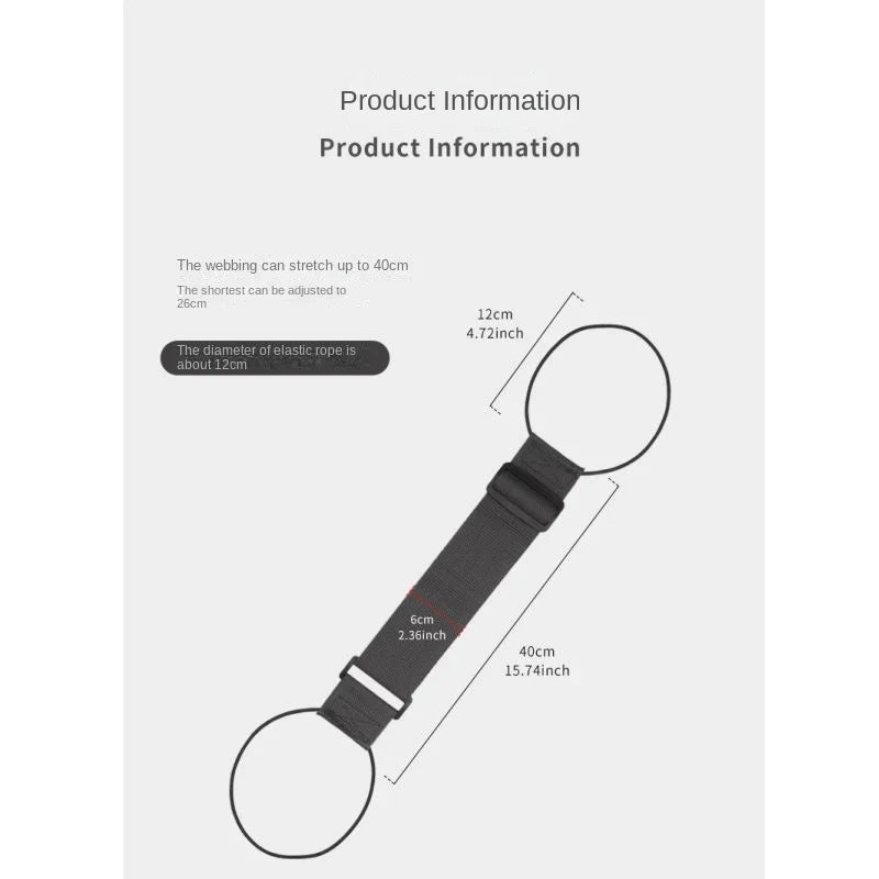 Adjustable luggage strap, elastic shoulder strap, bungee jumping luggage strap, luggage strap, travel safety belt