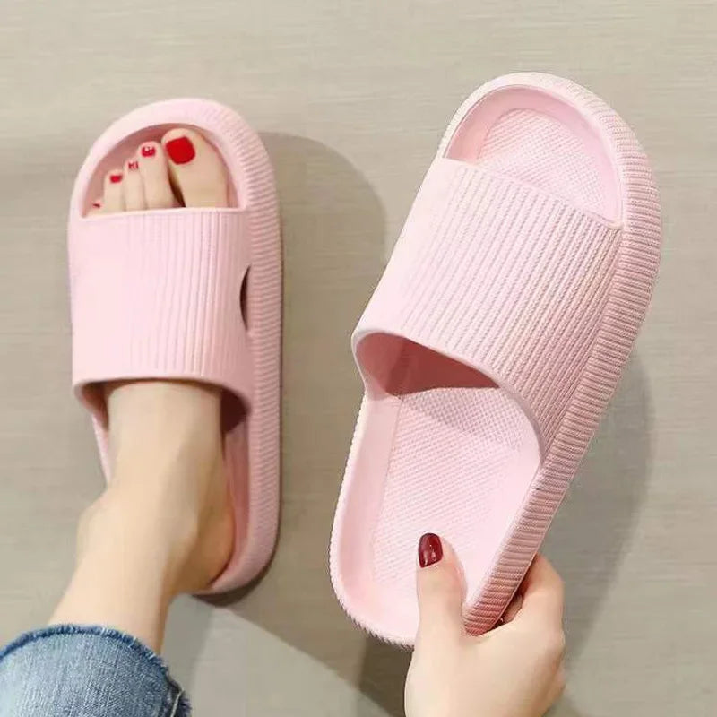 Slippers EVA Sandals Slippers Simple Men Women Wear Thick-Soled Non-Slip Summer Quarters Bathroom Shower  Indoor Home Casual