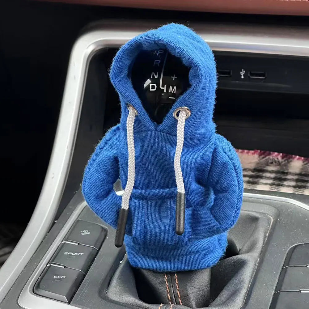 Gear Shift Mini Hoodie Cover Shift Cover Gear Handle Decoration Fits Manual Automatic Universal Car Shift Lever Interior Decor