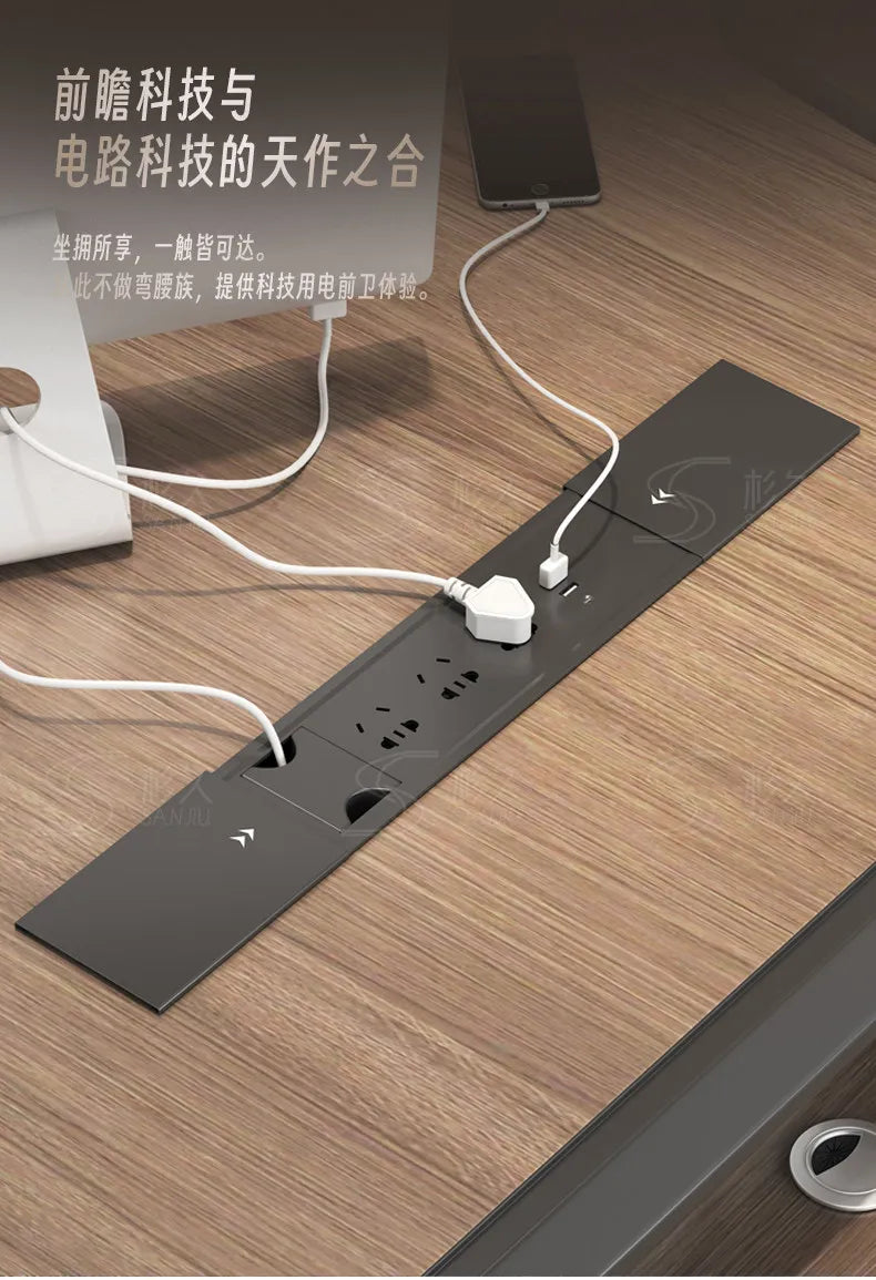 European Modern Office Desk Wooden Computer Gaming Decoration Drawer Office Desk Luxury Storage Meuble Bureau Home Furniture