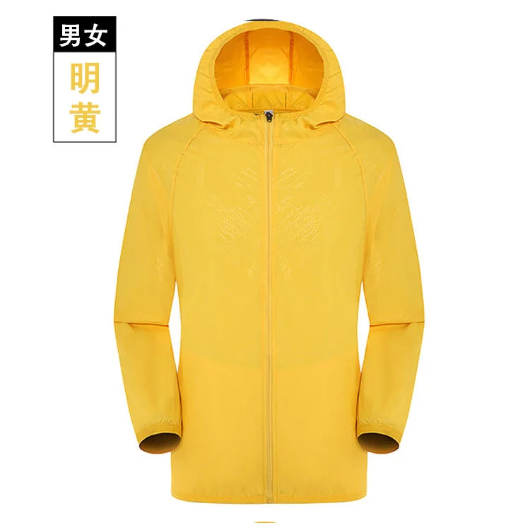 Men Women Hiking Jacket Waterproof Quick Dry Camping Hunting Clothes Sun-Protective Outdoor Sports Coat Anti UV Windbreaker