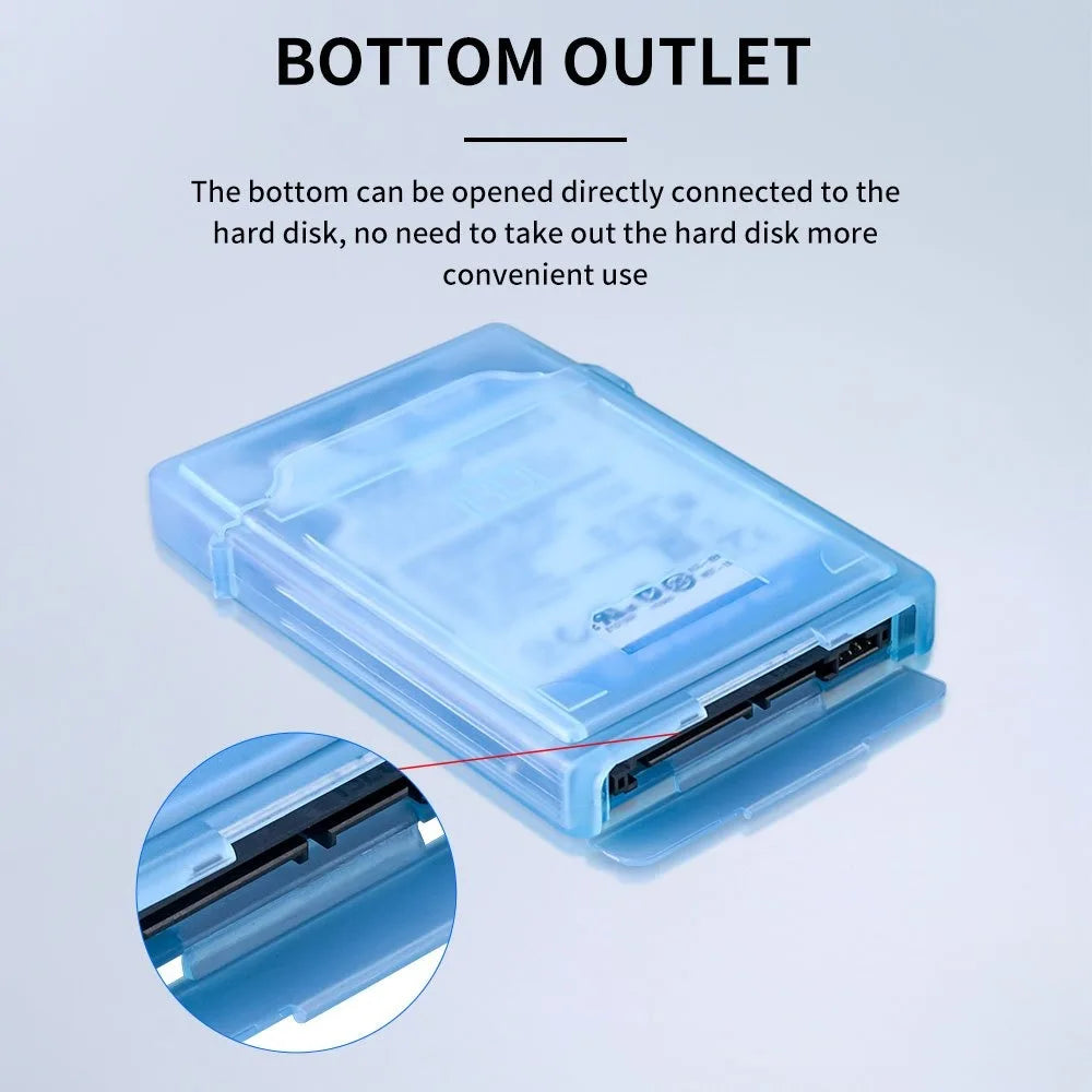 2.5Inch Hard Drive Storage Box,Suitable for IDE/SATA Solid State Drives/Mechanical Drives Protection,Dustproof Scratch-Resistant