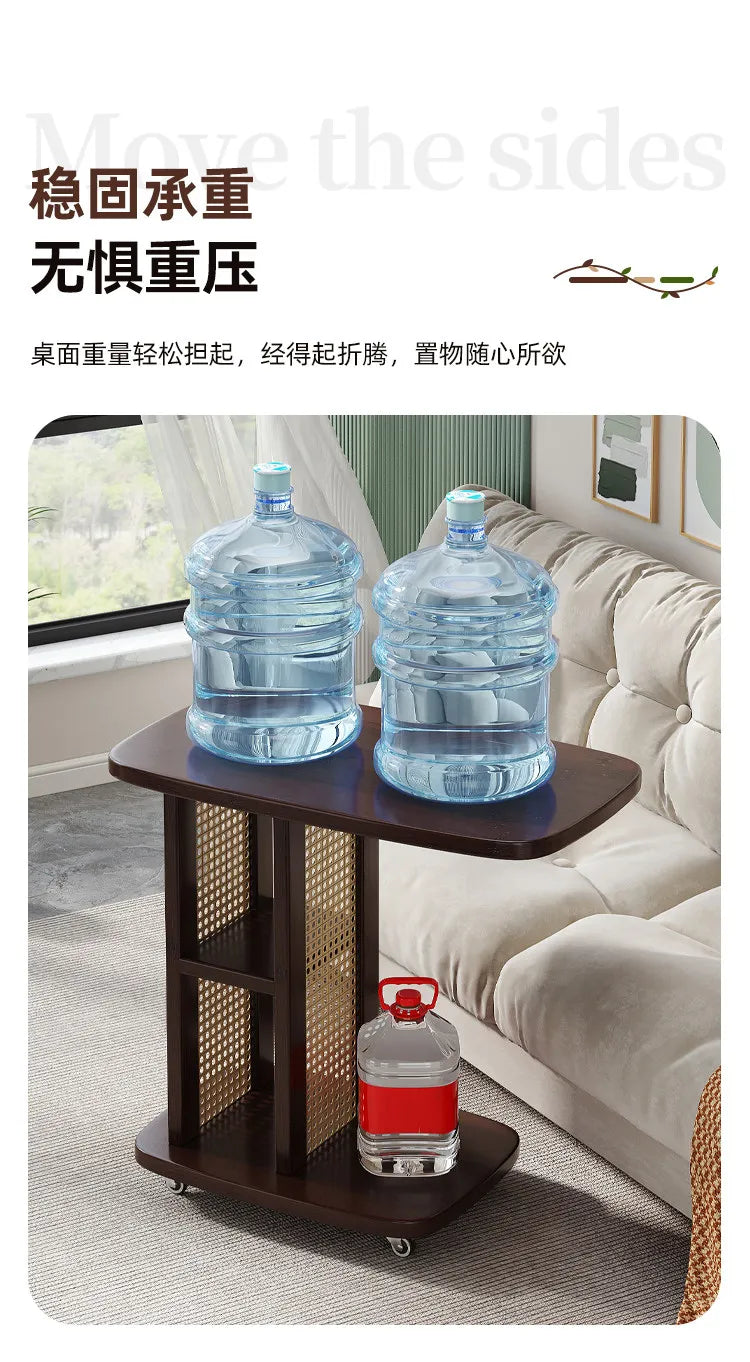 Office Desks Wooden Side Table Floor Side Tall Sofa Coffee Table Study Retro Table Basse Salon Furniture For Living Room